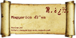 Magyarics Éva névjegykártya